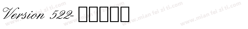 Version 522字体转换